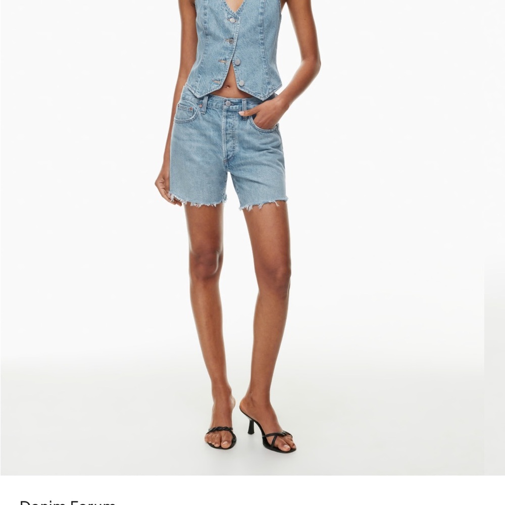 Aritzia - The Ex-Boyfriend Hi Mid-Thigh Denim Short